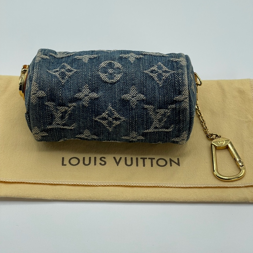 Louis Vuitton Denim Trousse Truth Speedy Pm Mini Pochette Pouch Limited Edition - Picture 9 of 16